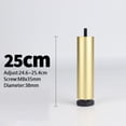 thumbnail image 3 of 4xFurniture Coffee Table Sofa Bed Couch Dresser Refrigerator Legs Furniture Part Golden 25cm, 3 of 7