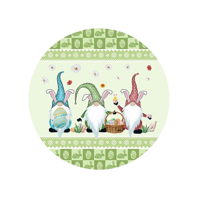 Binwennn Mat Baby Table Mat for round Table Mat Table Easter Series Insulated Absorbent Holiday Printed Ceramic Keep Your Desktop Dry(9)