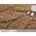 thumbnail image 3 of Soimoi Cotton Duck Fabric Leaves,Watermelon & Rabbit Kids Print Fabric by The Yard 42 Inch Wide, 3 of 3