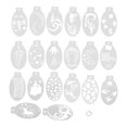 thumbnail image 2 of Modèle de Peinture pour Visage, 20 Pcs Modèle de Peinture pour Corps avec Boucle Ronde pour les Fêtes, 2 of 8