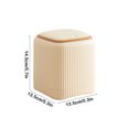 thumbnail image 3 of Nsxcdh Garbage Bin Countertop Wastebasket Push Button Multipurpose 13.5x13.5x14.5cm Small Recycle Bin for Bedside Tables, 3 of 6