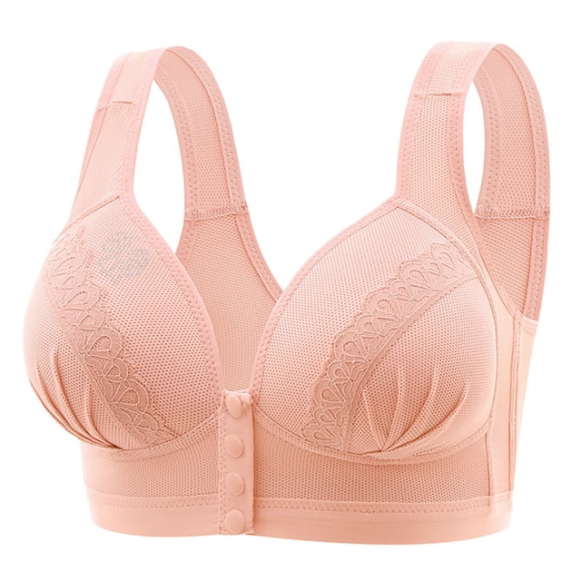 Yuyuzo Front Closure Bras for Women Wireless Push up Bralette Full Coverage High Support Everyday Bras