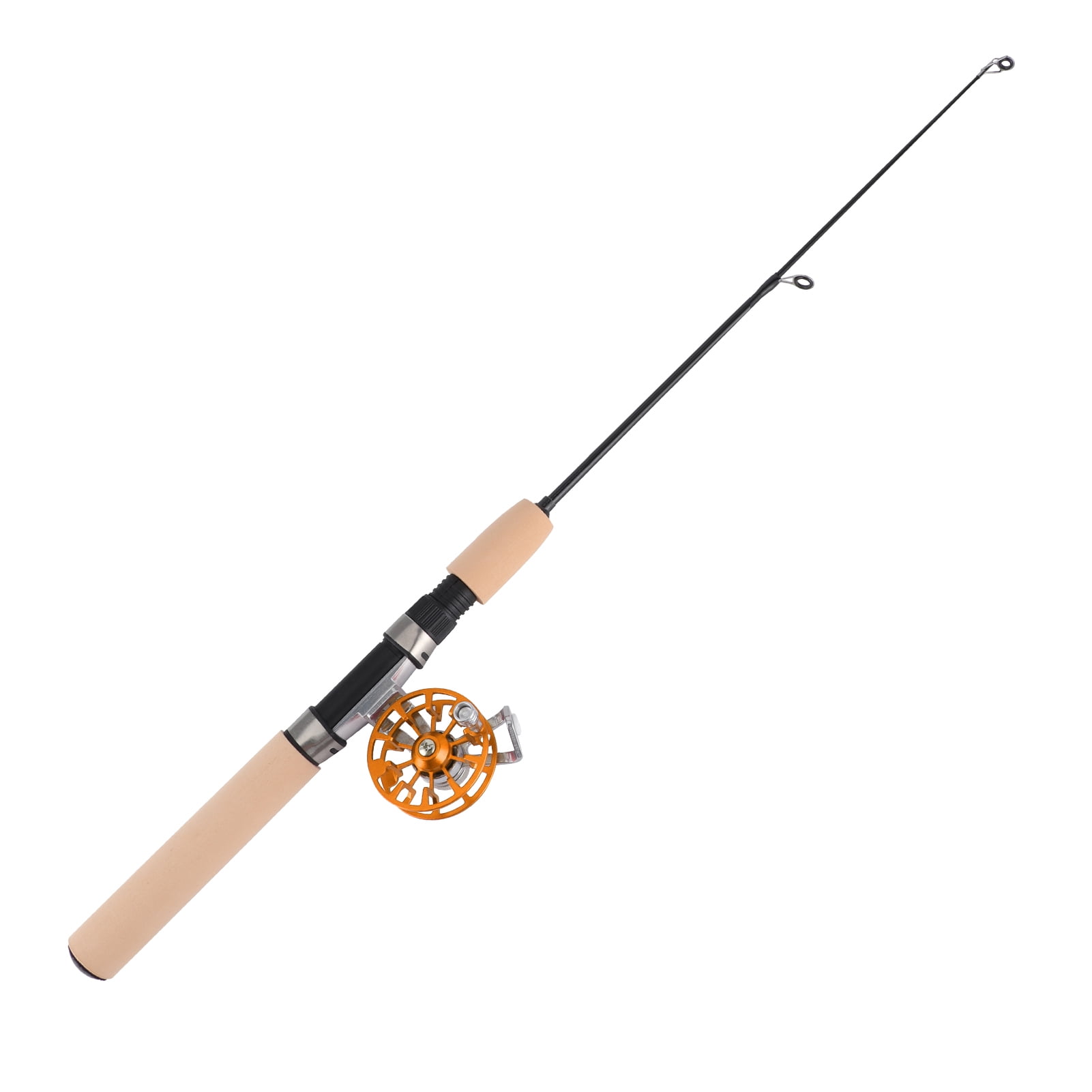 26in Portable Fishing Rods, Telescopic Fishing Rod with Reel Set Portable Outdoor Winter Ice Fishing Tackle Accessories
