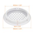 thumbnail image 2 of Unique Bargains Évent de Soffite Circulaire de 53 mm, Lot de 40 Évents d'Air Ronds en Acier Inoxydable, Blanc, 2 of 5