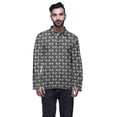 thumbnail image 1 of Atasi Kurta à Manches Longues pour Hommes, Coton Imprimé, Col Extensible à Écartement, Chemise Ethnique, 1 of 1