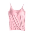 thumbnail image 1 of Timegard Camisoles pour Femmes avec Soutien-Gorge Intégré Débardeurs d'Été Sans Manches Bretelles Spaghetti Ajustables, 1 of 6