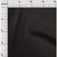 thumbnail image 1 of oneOone Jersey en Viscose Tissu Noir à Fines Rayures Matière de Robe Tissu Imprimé Tissu au Mètre 60 Pouces de Large, 1 of 5