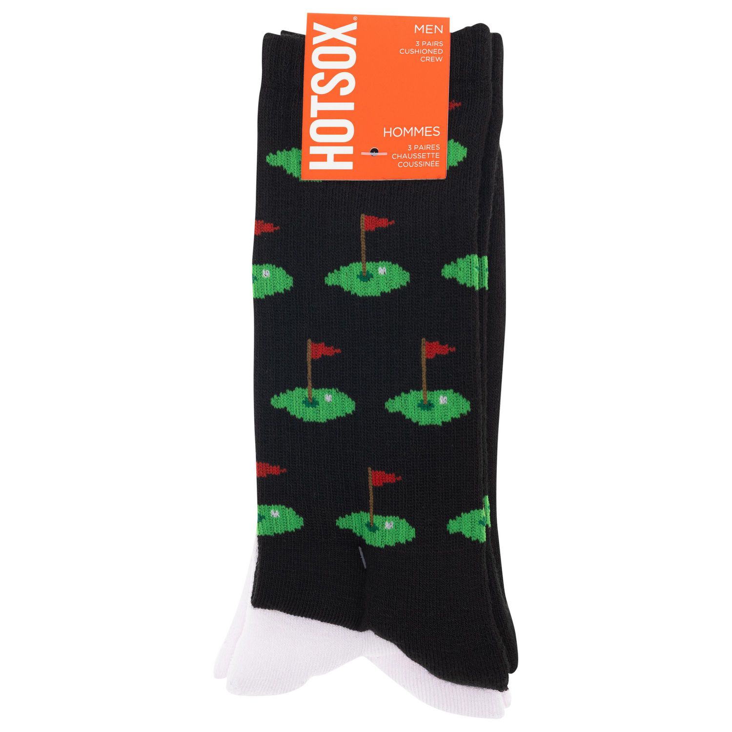 HOTSOX Chaussettes Coussinées de mode pour hommes. 3 paires. Taille 6-12