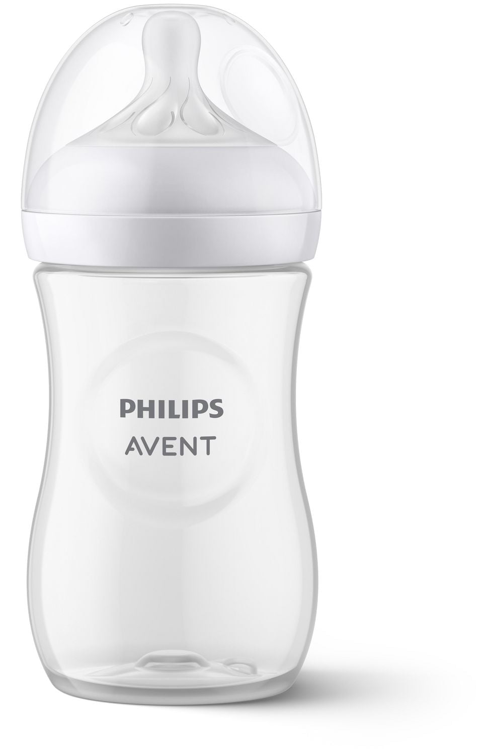 Philips Avent Natural Baby Bottle with Natural Response Nipple, Clear, 9oz Bottle, SCY903/01