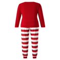 thumbnail image 4 of Family Matching Christmas Pajamas Set Snowman Printing Tops Long Pants Sleepwear, 4 of 10