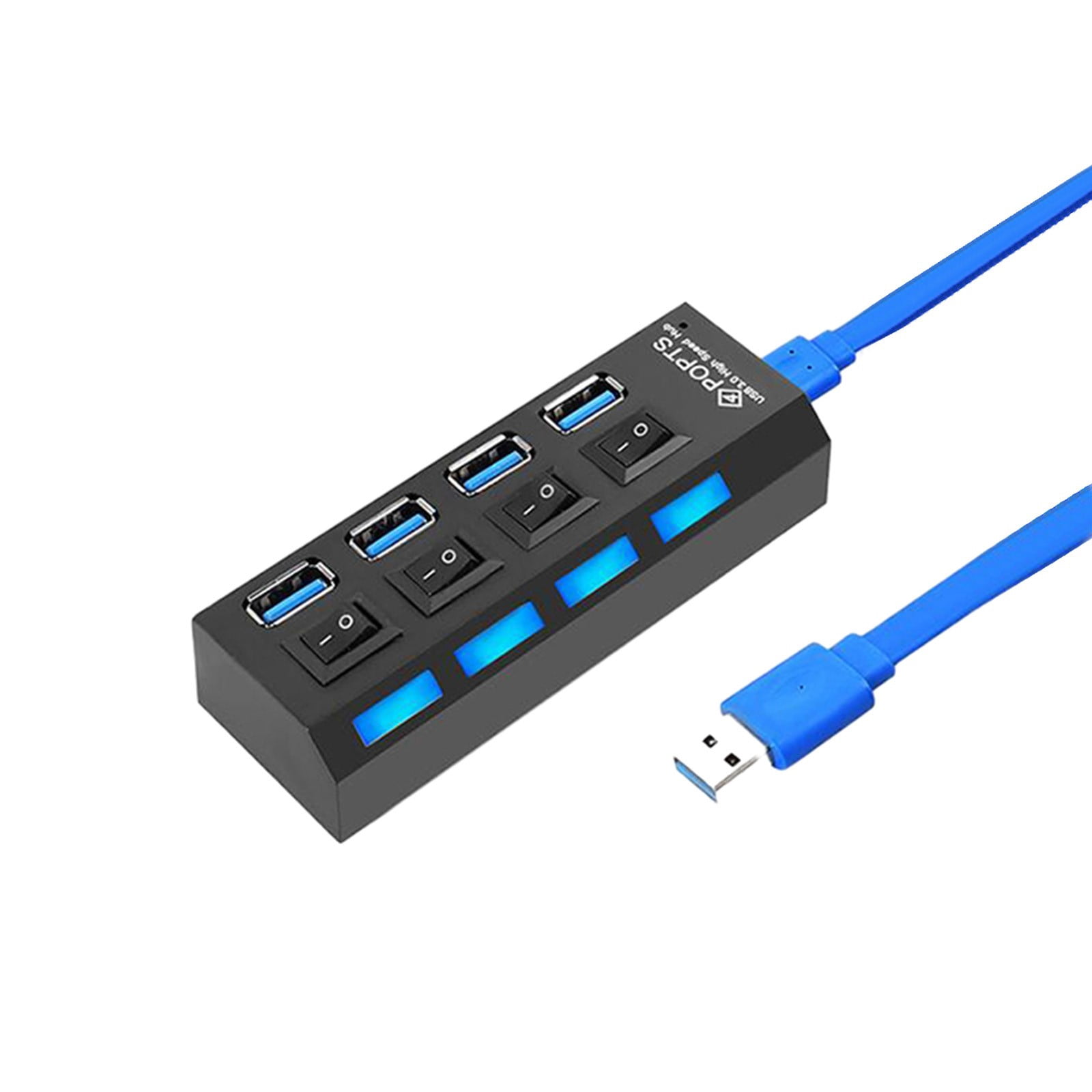 Usb Hub 3.0 Usb Hub 3.0 4 Port Multiple Expander Multi Usb Splitter Hub Use Power Adapter Computer Accessorie Usb Port Expander