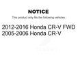 thumbnail image 2 of CMX Front Rear Ceramic Brake Pads Kit for Car Honda CR-V KCX-100474, 2 of 9