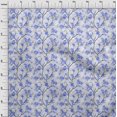 thumbnail image 4 of oneOone Polyester Spandex Medium Blue Fabric Floral Craft Projects Decor Fabric Printed By The Yard 56 Inch Wide, 4 of 4