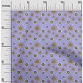 thumbnail image 2 of oneOone Rayon Medium Purple Fabric Floral Retro Craft Projects Decor Fabric Printed By The Yard 56 Inch Wide, 2 of 5