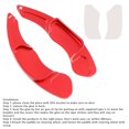 thumbnail image 4 of Volant de Levier de Vitesse pour Ford Mondeo Edge Taurus 13-20 Aluminium Rouge, 4 of 13