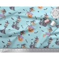 thumbnail image 3 of Soimoi Polyester Crepe Fabric Magic Potion,Bat & Witch Halloween Print Fabric by Yard 52 Inch Wide, 3 of 3