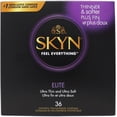 thumbnail image 2 of SKYN Elite Lubricated Non-Latex Condoms, 53MM Nominal Width, 36 Count, 2 of 7