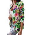 thumbnail image 3 of IROINID Blazer pour Femmes à Manches Longues Imprimé Col Rabattu, Ample Printemps et Automne, Ajusté, Petit Blazer, 3 of 8