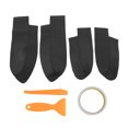 thumbnail image 1 of Door Handle Armrest Cover, Door Panel Armrest Trim Easy Clean Microfiber Leather  For Car Black, 1 of 8