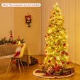 thumbnail image 4 of Gymax 6 FT Pre-Lit Artificial Christmas Tree Snow Flocked Hinged Xmas Tree, 4 of 10