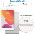 thumbnail image 1 of 2PCS Glass Screen Protector Tablet Case for IPad Air Pro 10th Generation 10.9 11 10.2 Inch 2022 I Pad 10 9 8 7 Gen Mini 6 Cover For ipad 10.2 2020, 1 of 6