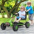 thumbnail image 3 of Patiojoy 4-Wheel Kids Pedal Powered Ride on Go Kart W/ Adjustable Seat & Handbrake Green, 3 of 6