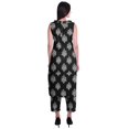 thumbnail image 4 of Moomaya Ensemble Kurta et Pantalon Sans Manches pour Femmes à Col Peter Pan Imprimé, Ensemble Ethnique 2 Pcs, 4 of 6