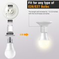 thumbnail image 4 of JACKYLED GU24 to E26 E27 Adapter 50-Pack Heat Resistant Up to 392â?? Fire Resistant Converts GU24 Bi-Pin Based Fixture to E26 E27 Standard Screw-in Socket, 4 of 7
