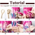 thumbnail image 5 of 6” Dreadlock Extension Handmade Dread Synthetic Soft Fax Locs Crochet Twist Braiding Reggae Hair Hip-Pop Hair Box Braiding For Men Grey 6”-8g, 5 of 5