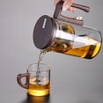 thumbnail image 2 of ZheElen Magnetic Filter Teapot Elegant For Real-time Tea Control Glass Teapot With Strainer Clear Teapot Gray 520ml, 2 of 6