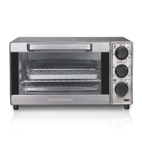 Four grille-pain à friteuse à air Sure-Crisp® Hamilton Beach, capacité 4 tranches, 0,4 pi³, acier inoxydable, modèle 31403JC