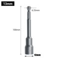 thumbnail image 1 of Douille de Forage Hexagonale 100mm Long 6mm-19mm, 1 of 10