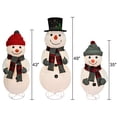 thumbnail image 3 of Holiday Time Light-up Snowman Family, 3-piece, 3 of 6