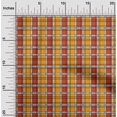 thumbnail image 1 of oneOone Silk Tabby Mustard Yellow Fabric Madras Check Craft Projects Decor Fabric Printed By The Yard 42 Inch Wide, 1 of 4