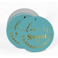 thumbnail image 2 of Inkdotpot Real Gold Foil Love Is Sweet Wedding Tags Favor Hang Paper Tags 100 Pieces, 2 of 6