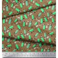 thumbnail image 2 of Soimoi Silk Fabric Heart & Lighter Men Print Sewing Fabric Yard 42 Inch Wide, 2 of 3