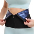 thumbnail image 2 of Shapewear Wrap Trainer Zipper Yoga Exercise Comfortable Sweatband Durable Corset Blue Color L XL, 2 of 8