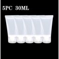 thumbnail image 1 of Oleegame 1PC 5PC Empty Hand Soap Cosmetic Cream Travel Lotion Containers Bottle 30ML White, 1 of 7