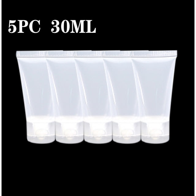 Oleegame 1PC 5PC Empty Hand Soap Cosmetic Cream Travel Lotion Containers Bottle 30ML White