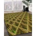 thumbnail image 3 of Ahgly Company Tapis de Zone Ronds d'Intérieur Lavables à la Machine, Transitionnels, Rouge Nuit, 7 Pieds Rond, 3 of 7