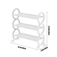 thumbnail image 3 of Matoen Shoe Rack with Wheels Movable Shoe Rack Organizer Three Tier Shoe Storage Cabinet for Everyday Items Suitable for Bedroom Closet Entryway Bedroom Under Table, 3 of 7