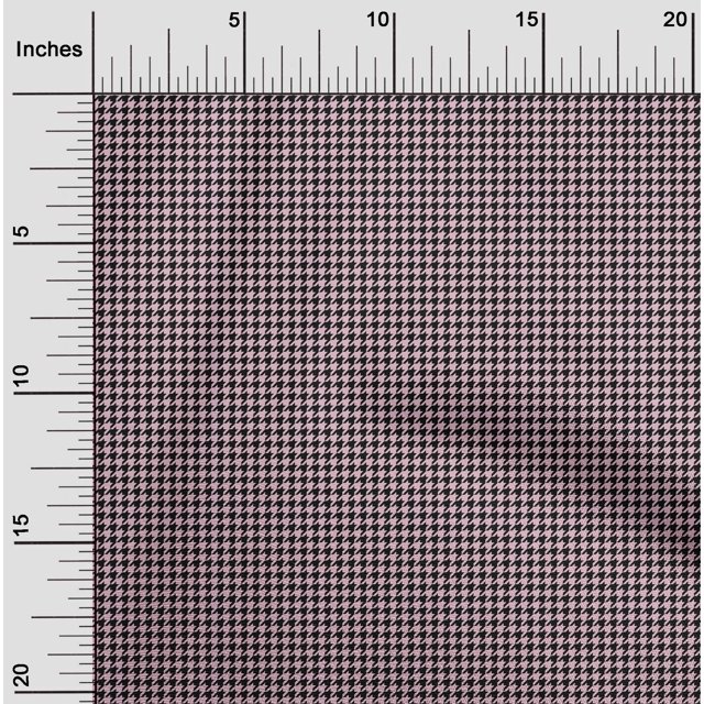 oneOone Polyester Lycra Fabric Houndstooth Geometric Print Fabric BTY 56 Inch Wide