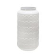 thumbnail image 1 of Sagebrook Home Vase à Taches en Métal 12", Blanc, 1 of 1