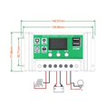 thumbnail image 4 of Contrôleur Solaire 10A-100A Régulateur de Pile Adaptatif 12V/24V Charge et Décharge Lampe de Rue Photovoltaïque Système de Contrôle 2USB, Sûr à Utiliser, 4 of 5