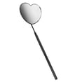 thumbnail image 4 of Miroir de Cils, Poignée Moletée Miroir Ergonomique en Acier Inoxydable Extension de Cils pour Salon de Beauté Noir, 4 of 8