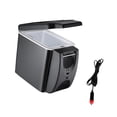 thumbnail image 2 of veasfak Mini Fridge 6L Food Compact Office Can Small Car Refrigerator Freezer Double Holes, 2 of 9
