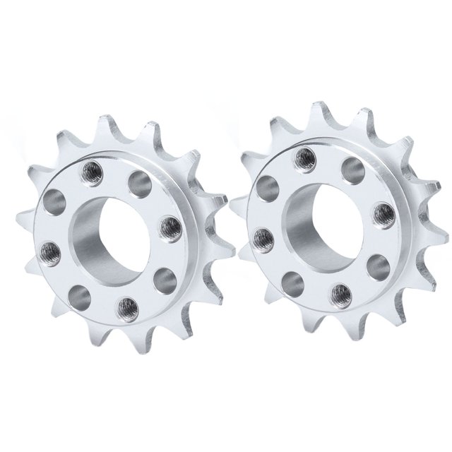 Sprocket Gear,2Pcs Sprocket Gear Aluminum Aluminum Chain Gear Gear Effortless Installation