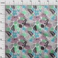 thumbnail image 3 of oneOone Silk Tabby Green Fabric Abstract Sewing Material Print Fabric By The Yard 42 Inch Wide, 3 of 4