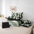 thumbnail image 4 of Erosebridal Modern Abstract Bedding Sets Full Size, Stripes Wave Comforter Sets with Sheets, Chic Geometric Reversible Bed Sheets Set, Breathable Room Decoration, 7pcs, 4 of 6