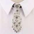 thumbnail image 3 of Cravate en Strass Mode Ajustable Cravate de Fête Cravate en Strass pour Hommes Femmes, 3 of 10
